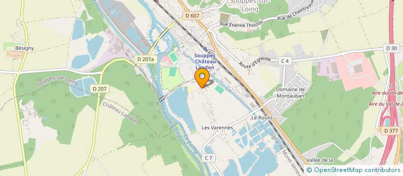 localisation de l'entreprise ASS SPORTIVE DU COLLEGE EMILE CHEVALLIER à SOUPPES-SUR-LOING