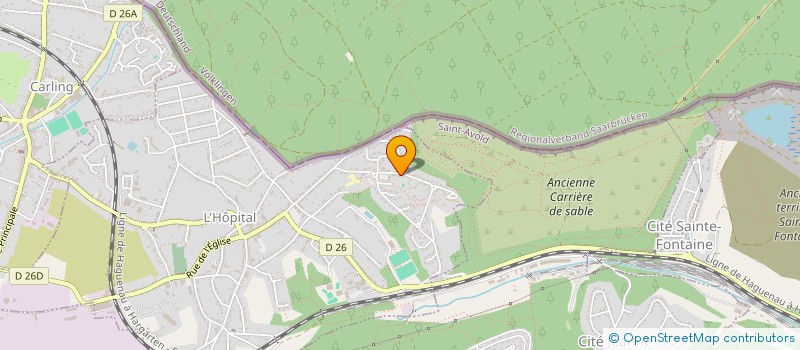 localisation de l'entreprise ASS SPORTIVE DU COLLEGE FRANCOIS RABELAIS  L'HOPITAL