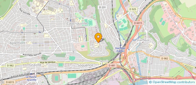 localisation de l'entreprise ASS SPORTIVE DU COLLEGE GUY MOQUET à LE HAVRE