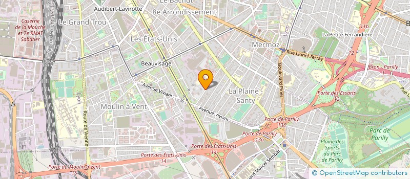 localisation de l'entreprise ASS SPORTIVE DU COLLEGE HENRI LONGCHAMBON  LYON