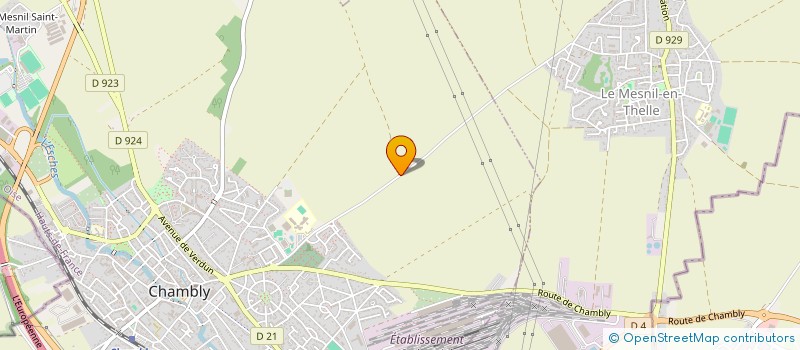 localisation de l'entreprise ASS SPORTIVE DU COLLEGE J PREVERT  CHAMBLY