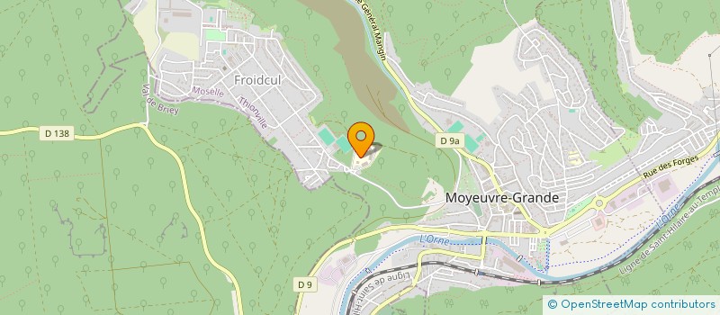 localisation de l'entreprise ASS SPORTIVE DU COLLEGE JEAN BURGER  MOYEUVRE-GRANDE