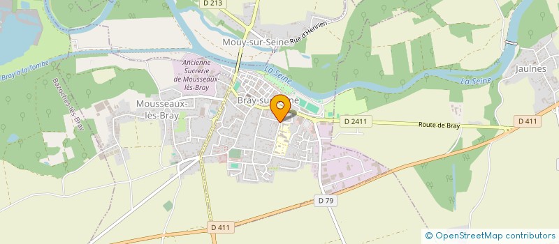 localisation de l'entreprise ASS SPORTIVE DU COLLEGE JEAN ROSTAND  BRAY-SUR-SEINE