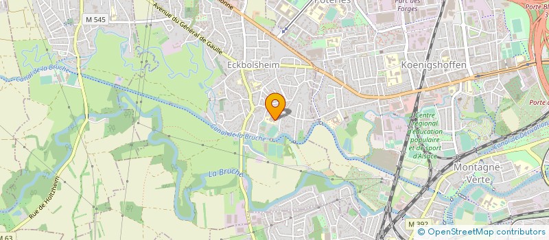 localisation de l'entreprise ASS SPORTIVE DU COLLEGE KATIA & MAURICE KRAFFT D ECKBOLSHEIM  ECKBOLSHEIM