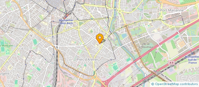 localisation de l'entreprise ASS SPORTIVE DU COLLEGE LES AIGUERELLES à MONTPELLIER