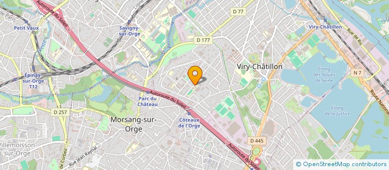 localisation de l'entreprise ASS SPORTIVE DU COLLEGE LES SABLONS à VIRY-CHATILLON