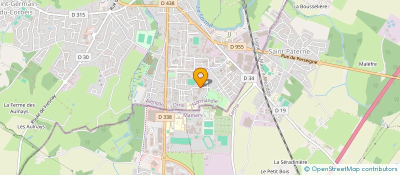 localisation de l'entreprise ASS SPORTIVE DU COLLEGE LOUISE MICHEL à ALENCON