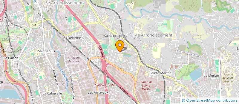 localisation de l'entreprise ASS SPORTIVE DU COLLEGE MASSENET  MARSEILLE