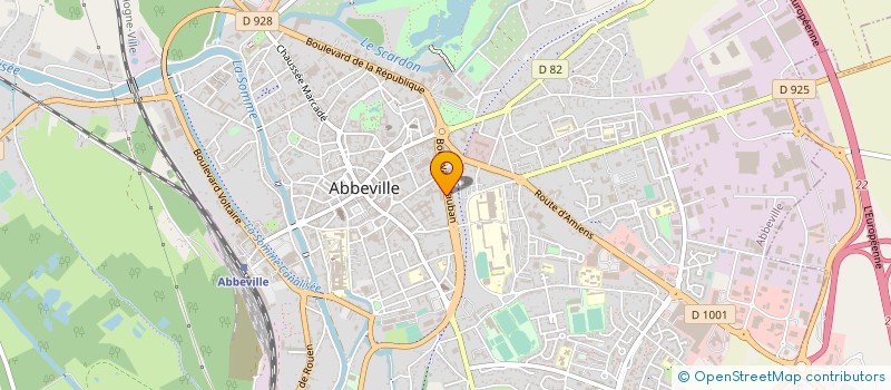 localisation de l'entreprise ASS SPORTIVE DU COLLEGE MILLEVOYE D ABBEVILLE à ABBEVILLE