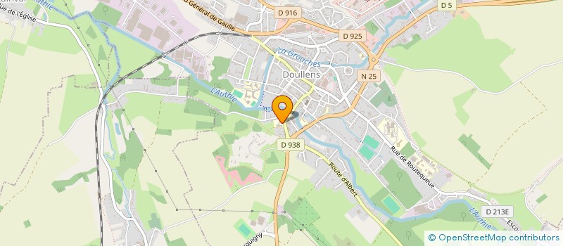 localisation de l'entreprise ASS SPORTIVE DU COLLEGE MONTALEMBERT à DOULLENS