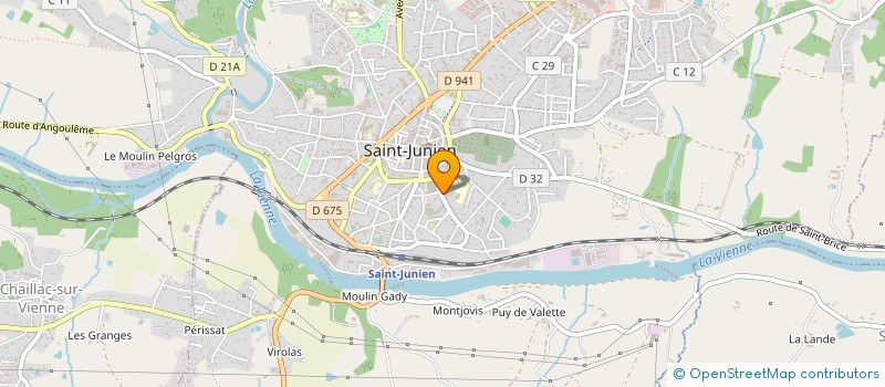 localisation de l'entreprise ASS SPORTIVE DU COLLEGE PAUL LANGEVIN à SAINT-JUNIEN