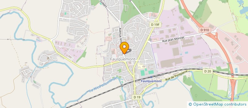 localisation de l'entreprise ASS SPORTIVE DU COLLEGE PAUL VERLAINE  FAULQUEMONT