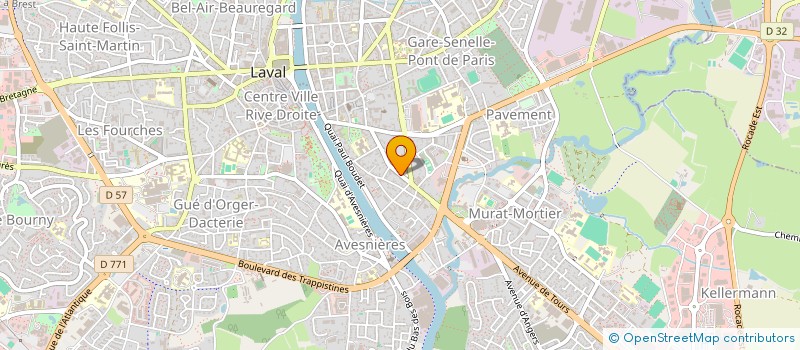 localisation de l'entreprise ASS SPORTIVE DU COLLEGE PIERRE DUBOIS à LAVAL