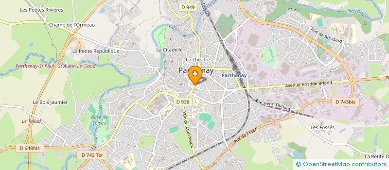 localisation de l'entreprise ASS SPORTIVE DU COLLEGE PIERRE MENDES FRANCE  PARTHENAY