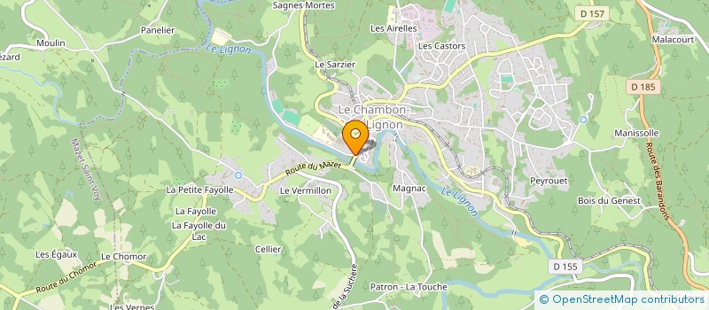 localisation de l'entreprise ASS SPORTIVE DU COLLEGE PUBLIC  LE CHAMBON-SUR-LIGNON