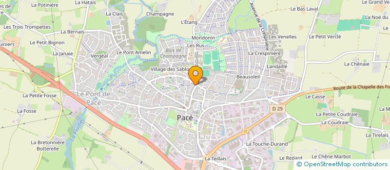 localisation de l'entreprise ASS SPORTIVE DU COLLEGE PUBLIC IMPLANTE A PACE  PACE