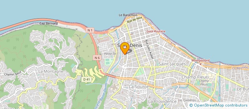 localisation de l'entreprise ASS SPORTIVE DU COLLEGE REYDELLET  SAINT-DENIS