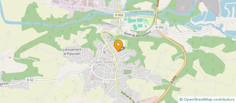 localisation de l'entreprise ASS SPORTIVE DU COLLEGE SAINTE THERESE  SAINT-SEVER