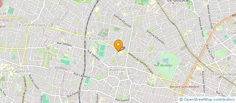 localisation de l'entreprise ASS SPORTIVE DU COLLEGE ST ANDRE  BORDEAUX