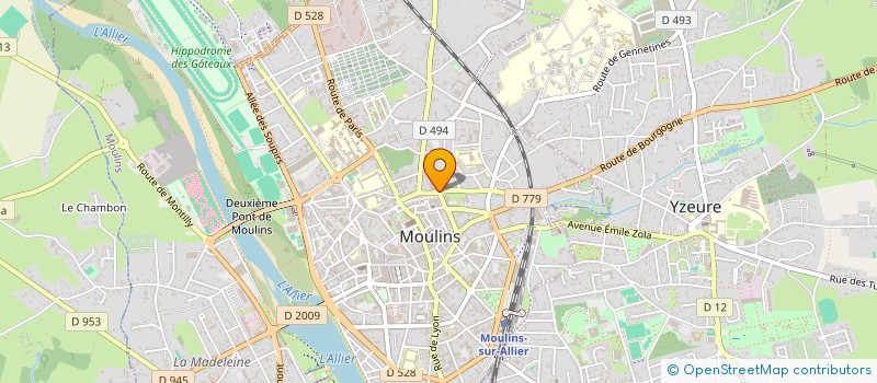 localisation de l'entreprise ASS SPORTIVE DU DEPARTEMENT DE L ALLIER à YZEURE