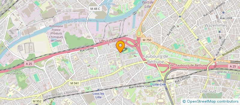 localisation de l'entreprise ASS SPORTIVE DU FG DE BETHUNE LILLE à LILLE