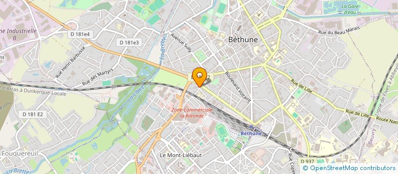 localisation de l'entreprise ASS SPORTIVE DU GOLF CLUB DE BETHUNE à BETHUNE