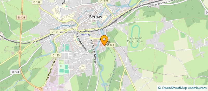 localisation de l'entreprise ASS SPORTIVE DU GOLF DE LA CHARENTONNE à BERNAY