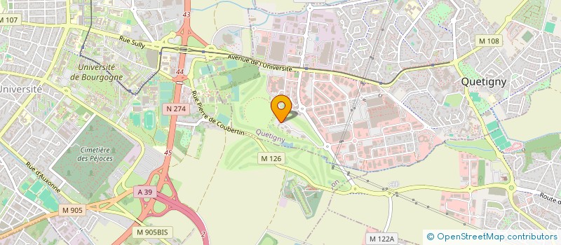 localisation de l'entreprise ASS SPORTIVE DU GOLF DE QUETIGNY  QUETIGNY