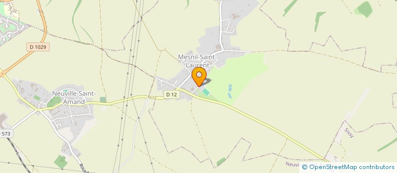 localisation de l'entreprise ASS SPORTIVE DU GOLF ST QUENTIN MESNIL  MESNIL-SAINT-LAURENT