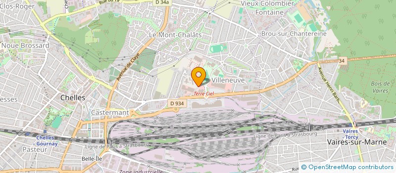 localisation de l'entreprise ASS SPORTIVE DU L E P DE CHELLES à CHELLES