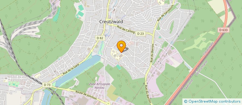 localisation de l'entreprise ASS SPORTIVE DU LP ROMAIN ROLLAND  CREUTZWALD