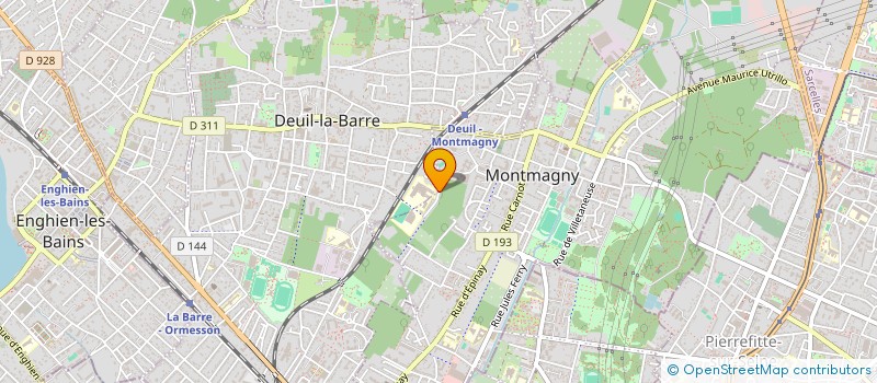 localisation de l'entreprise ASS SPORTIVE DU LYCEE DE DEUIL MONTMAGNY  DEUIL-LA-BARRE