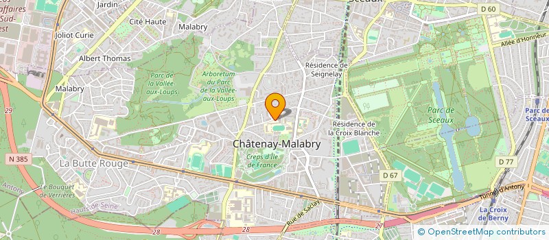localisation de l'entreprise ASS SPORTIVE DU LYCEE EMMANUEL MOUNIER à CHATENAY-MALABRY