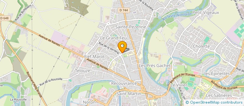 localisation de l'entreprise ASS SPORTIVE DU LYCEE ENSEIGNEMENT PROFESSIONNEL  NIORT