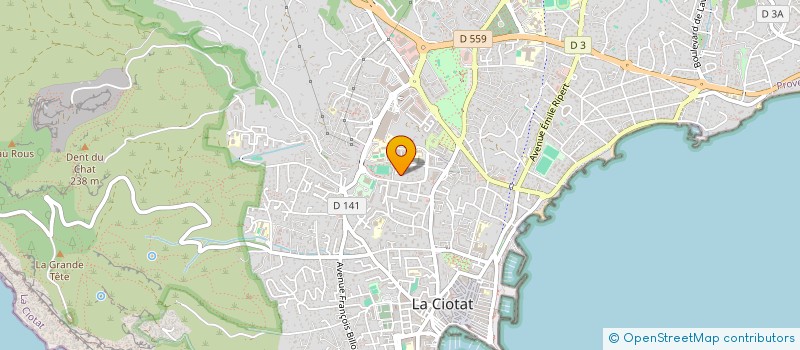 localisation de l'entreprise ASS SPORTIVE DU LYCEE POLYVALENT A ET L LUMIERE  LA CIOTAT