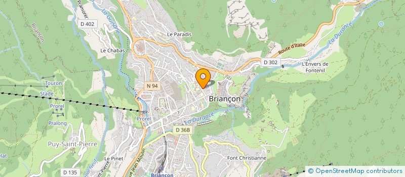 localisation de l'entreprise ASS SPORTIVE DU LYCEE POLYVALENT ALTITUDE à BRIANCON