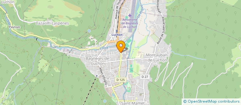 localisation de l'entreprise ASS SPORTIVE DU LYCEE POLYVALENT EDMOND ROSTAND DE BAGNERES DE LUCHON à BAGNERES-DE-LUCHON