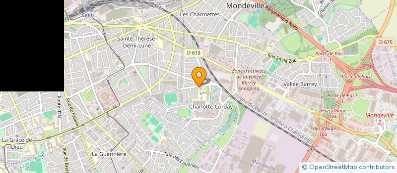 localisation de l'entreprise ASS SPORTIVE DU LYCEE PROFESSIONNEL JULES VERNE  MONDEVILLE