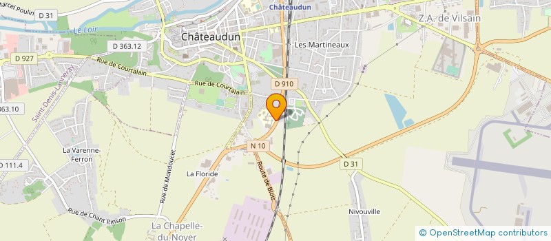 localisation de l'entreprise ASS SPORTIVE DU LYCEE PROFESSIONNEL PAULSEN CHATEAUDUN à CHATEAUDUN