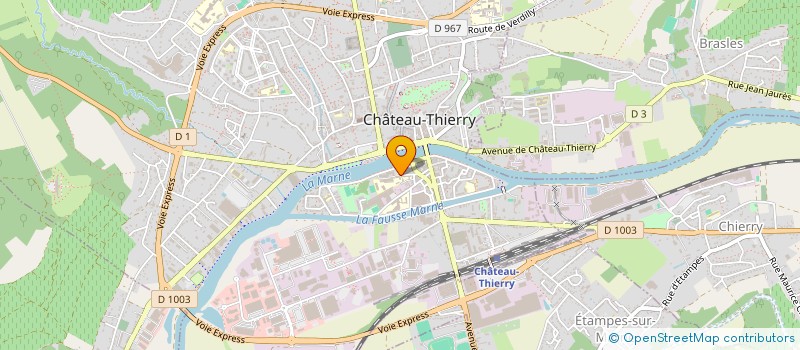 localisation de l'entreprise ASS SPORTIVE DU LYCEE SAINT JOSEPH à CHATEAU-THIERRY