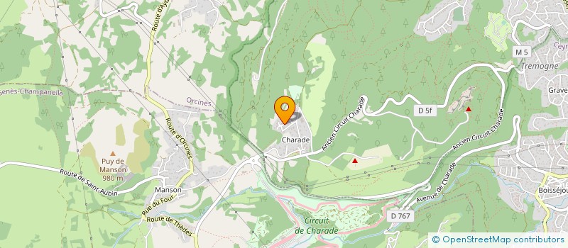 localisation de l'entreprise ASS SPORTIVE DU NOUVEAU GOLF DE CHARADE  ROYAT