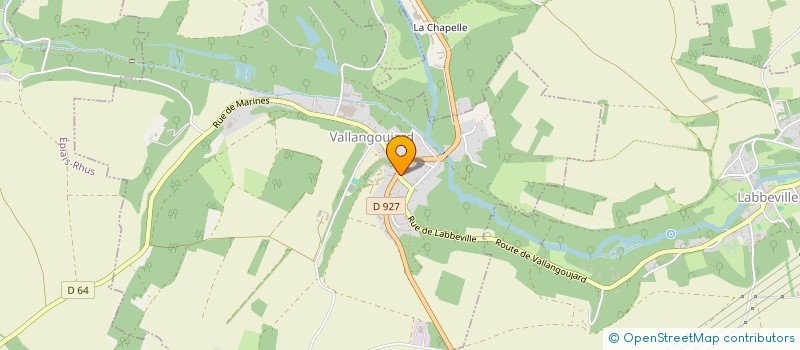 localisation de l'entreprise ASS SPORTIVE ECOLE DE VALLANGOUJARD  VALLANGOUJARD