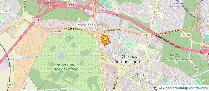 localisation de l'entreprise ASS SPORTIVE ECOLE ELEMENTAIRE  LE CHESNAY-ROCQUENCOURT