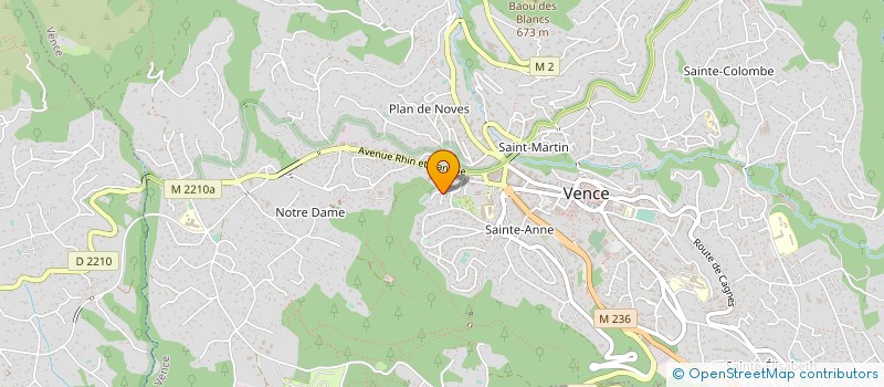 localisation de l'entreprise ASS SPORTIVE ECOLE R COCATRE DE VENCE à VENCE