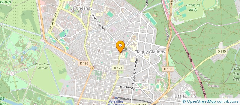 localisation de l'entreprise ASS SPORTIVE ECOLE ST JEAN à VERSAILLES