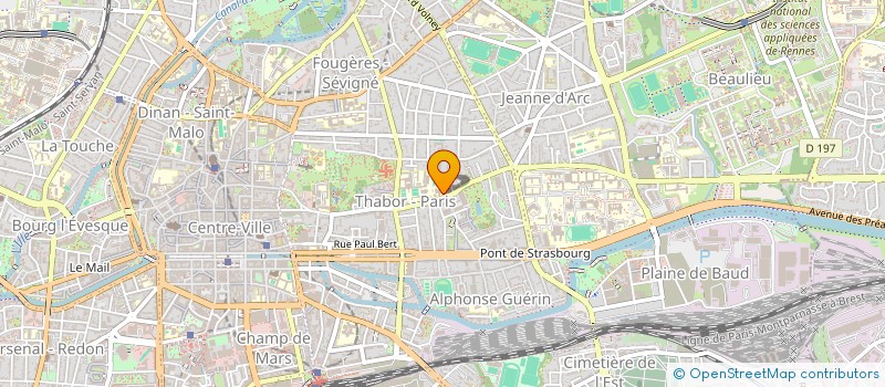 localisation de l'entreprise ASS SPORTIVE ECOLE ST VINCENT PROVIDENCE  RENNES