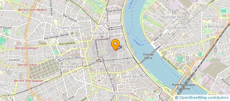 localisation de l'entreprise ASS SPORTIVE EDUCATIVE JEUNES ST PIERRE  BORDEAUX