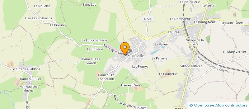 localisation de l'entreprise ASS SPORTIVE ET CULTURELLE DE COUVILLE  COUVILLE