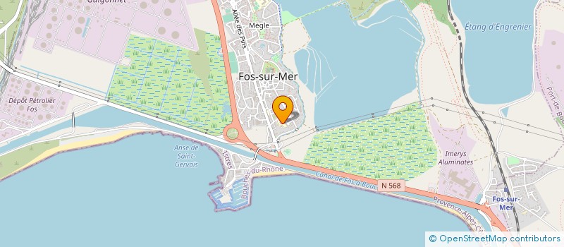 localisation de l'entreprise ASS SPORTIVE ET CULTURELLE DE L ECOLE JEAN GIONO  FOS-SUR-MER