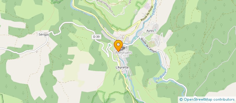 localisation de l'entreprise ASS SPORTIVE ET CULTURELLE DE MEYRUEIS  MEYRUEIS